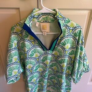 Emily McCarthy Poppy Top in Deco Palm size M NWOT